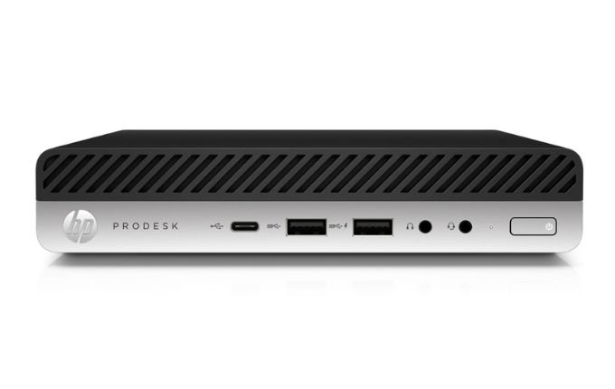 HP Prodesk 600 G5 DM flach in schwarz und silber