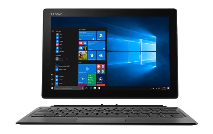 Lenovo Miix 520-12IKB – Vielseitiges 2-in-1-Tablet mit abnehmbarer Tastatur und 12,2-Zoll-Touchscreen. Schlankes Design in Grau, inkl. Stylus-Unterstützung für präzises Arbeiten