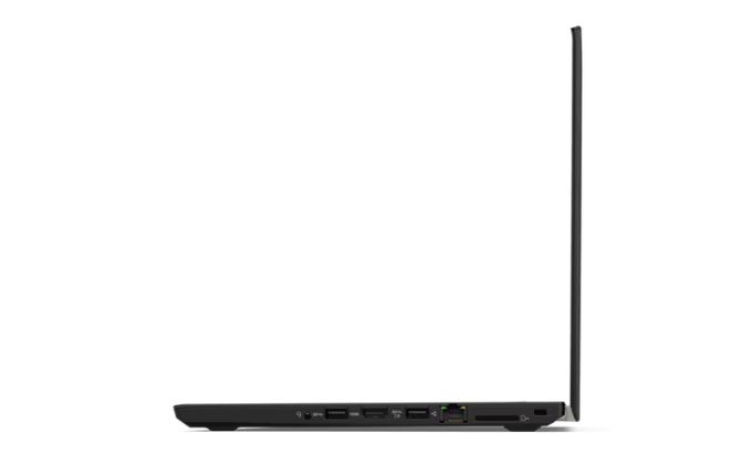 Das Lenovo ThinkPad T480 in Schwarz ist ein Laptop mit Tastatur und Bildschirm