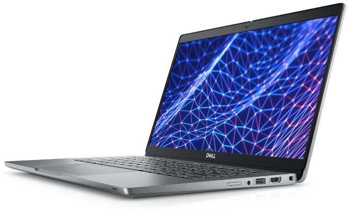 Dell Latitude 5330 in der Farbe Silber seitlich nach links