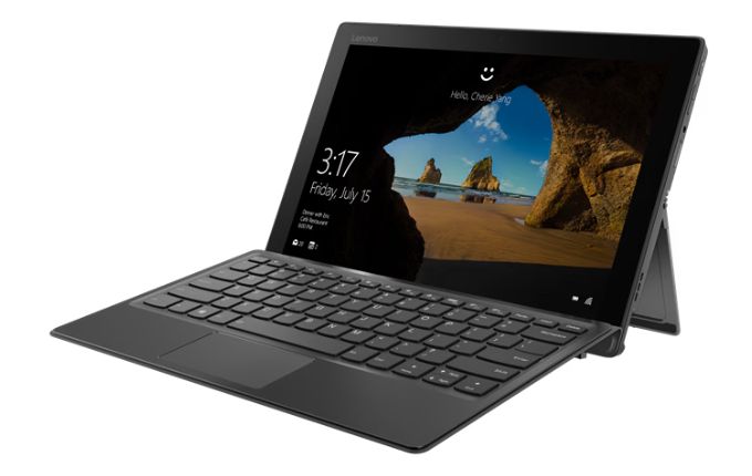 Lenovo Miix 520-12IKB – Vielseitiges 2-in-1-Tablet mit abnehmbarer Tastatur und 12,2-Zoll-Touchscreen. Schlankes Design in Grau, inkl. Stylus-Unterstützung für präzises Arbeiten