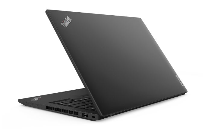 Das Lenovo ThinkPad T14 Gen 3 in Schwarz ist ein Laptop mit Tastatur und Bildschirm