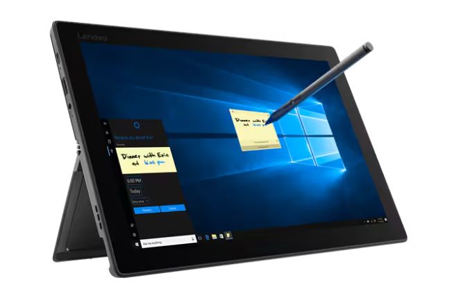 Lenovo Miix 520-12IKB – Vielseitiges 2-in-1-Tablet mit abnehmbarer Tastatur und 12,2-Zoll-Touchscreen. Schlankes Design in Grau, inkl. Stylus-Unterstützung für präzises Arbeiten