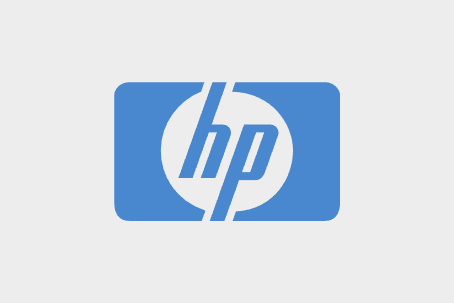 Logo von HP in Blau
