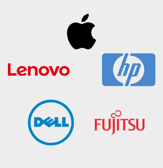 Hersteller HP Dell Lenovo Fujitsu