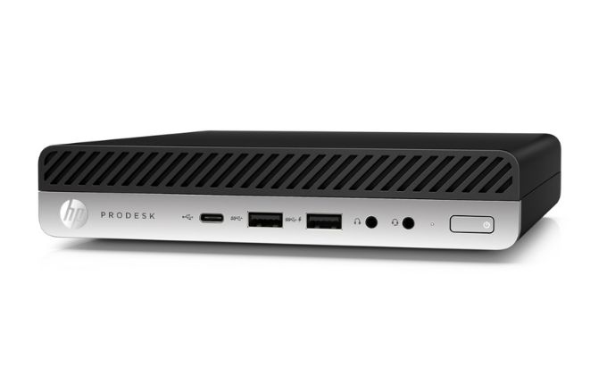 HP Prodesk 600 G5 DM flach in schwarz und silber